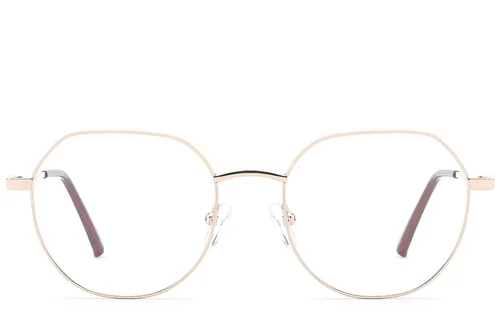 Lunettes géométriques en métal doré #BS2012-1479