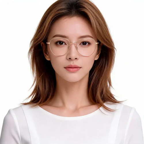 Lunettes géométriques en métal doré #BS2012-1479