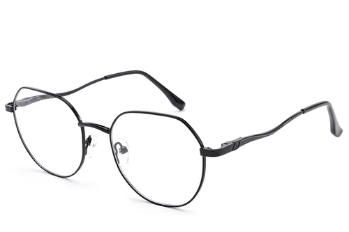 Lunettes géométriques en métal noir #BS2012-1481