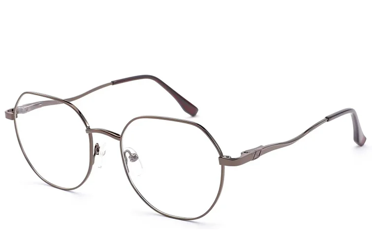 Geometric Brown Metal Glasses #BS2012-1483