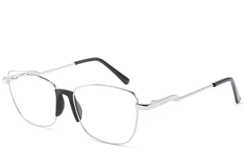 Lunettes papillon en métal argenté #BS2012-1488