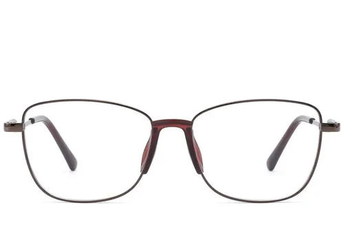 Lunettes papillon en métal marron #BS2012-1489