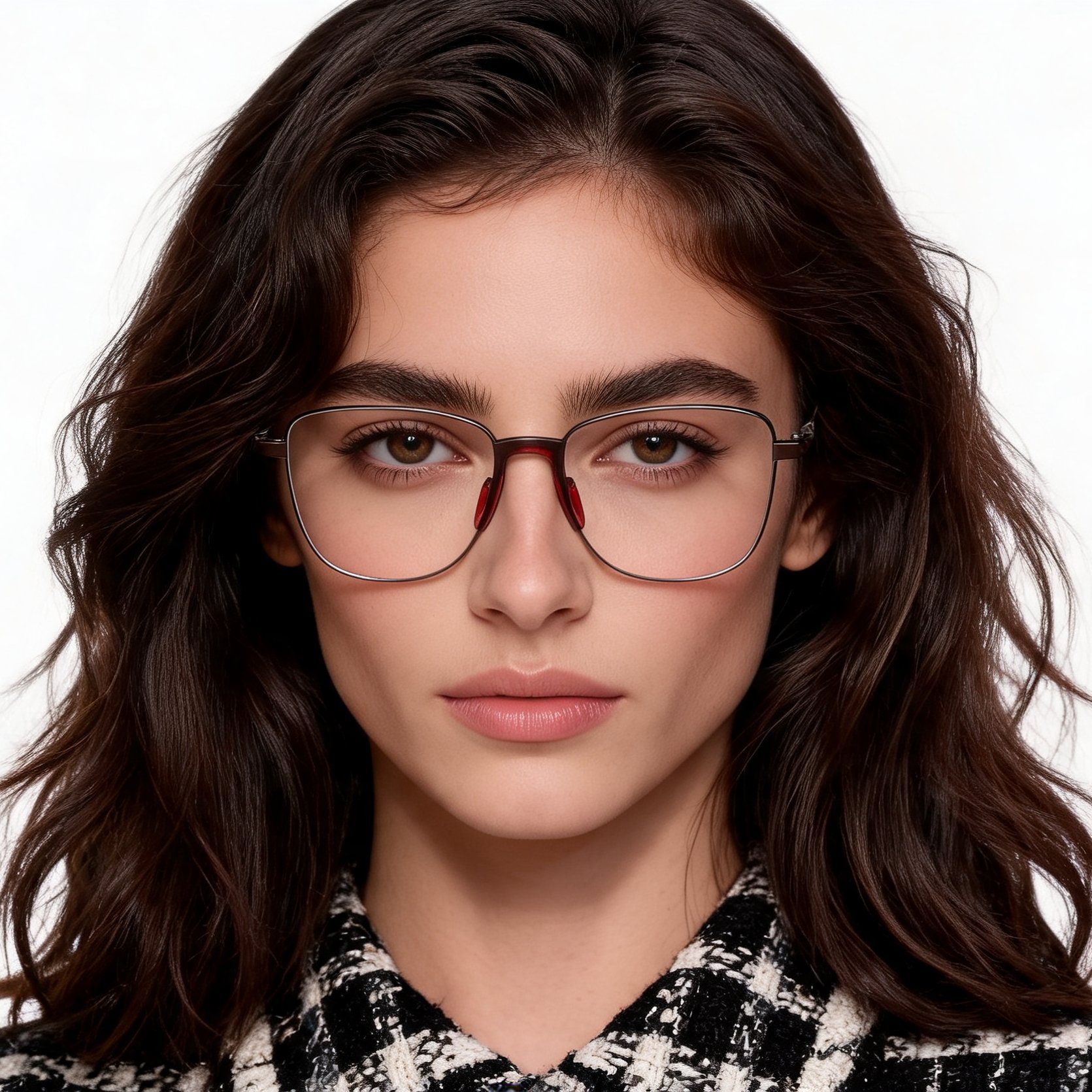 Lunettes papillon en métal marron #BS2012-1489