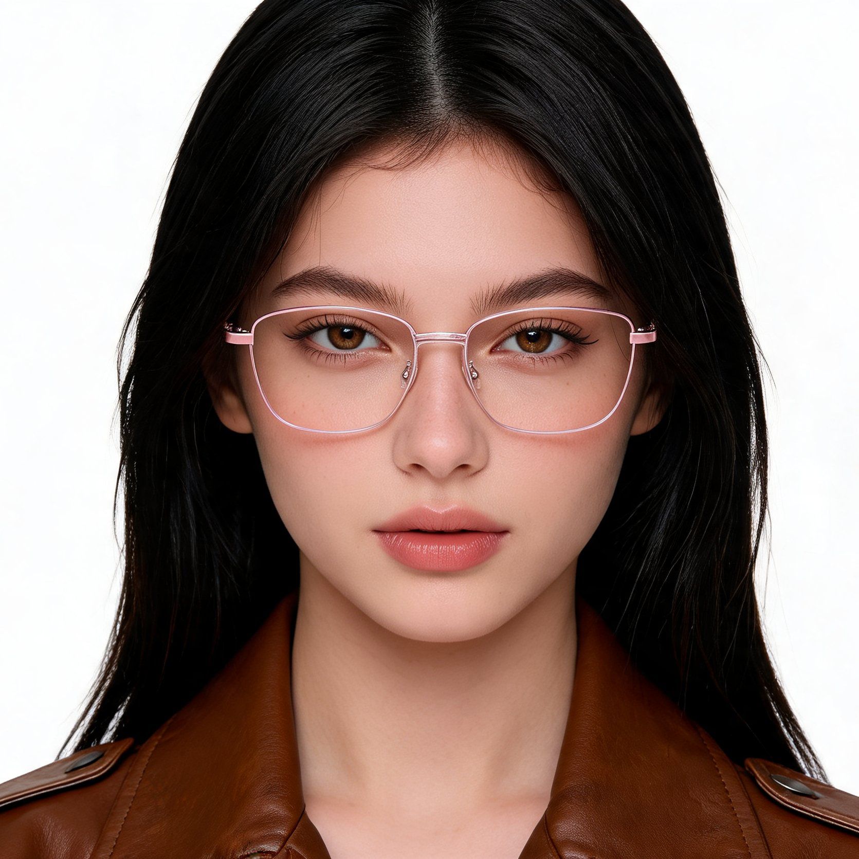 Schmetterlingsfarbene Metallbrille in Rosa #BS2012-1490