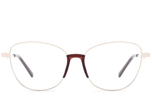 Lunettes papillon en métal doré #BS2012-1491