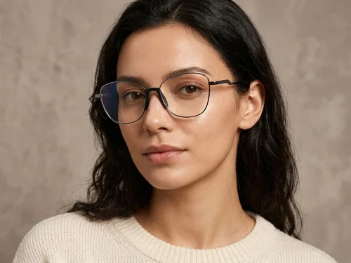 Lunettes papillon en métal gris #BS2012-1492