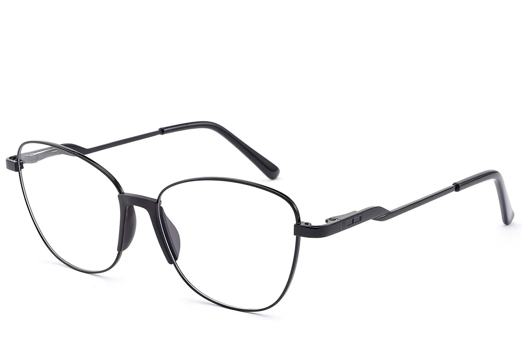 Gafas de metal negro con forma de mariposa #BS2012-1493