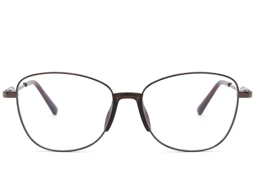 Lunettes papillon en métal marron #BS2012-1495