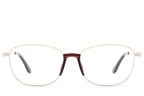 Lunettes ovales en métal doré #BS2012-1503