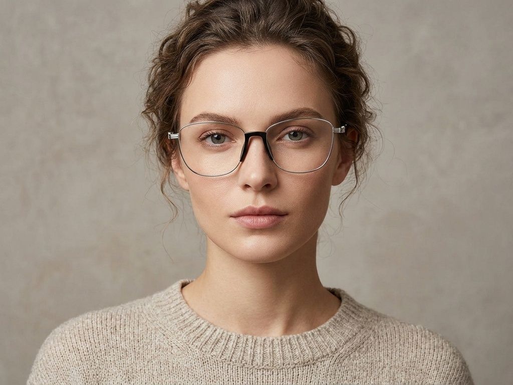 Ovale silberne Metallbrille #BS2012-1506