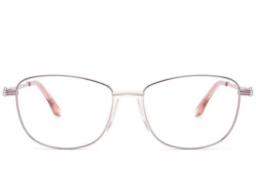 Lunettes ovales en métal rose #BS2012-1508