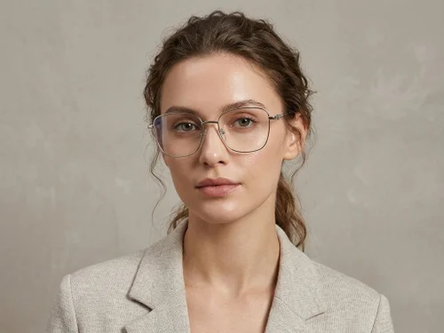 Lunettes papillon en métal argenté #BS2012-1512