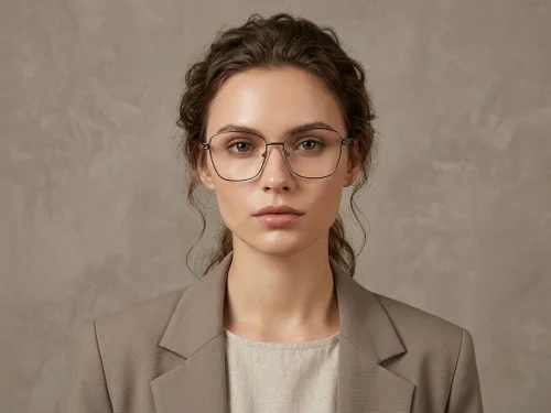 Lunettes papillon en métal gris #BS2012-1522