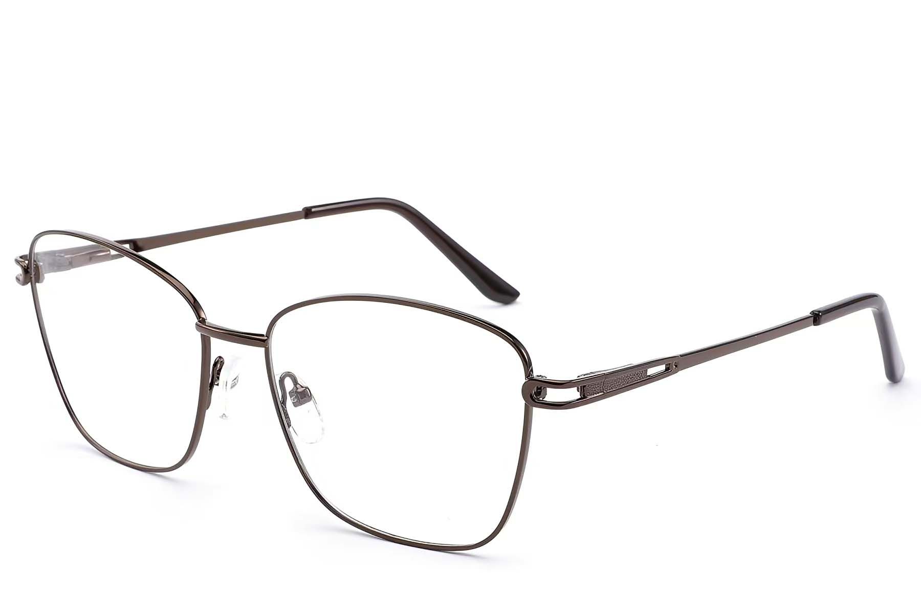 Gafas de metal marrón con diseño de mariposa #BS2012-1525