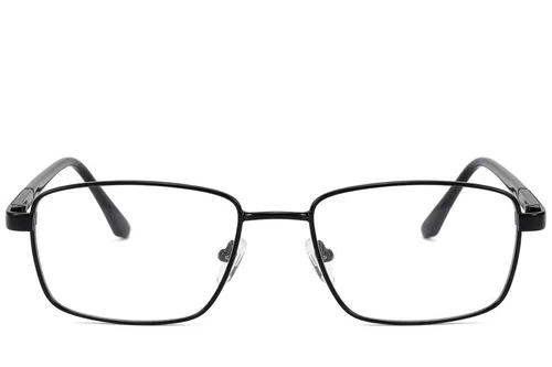 Lunettes rectangulaires en métal noir #BS2012-1530