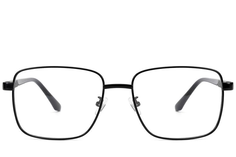 Rectangular Black Metal Glasses #BS2012-1535