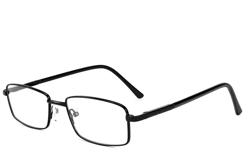 Lunettes rectangulaires en métal noir #BS2012-1540