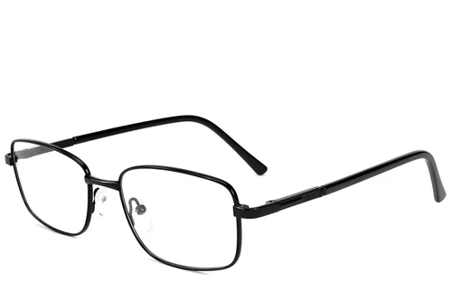 Lunettes rectangulaires en métal noir #BS2012-1545