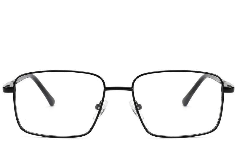 Rectangular Black Metal Glasses #BS2012-1550