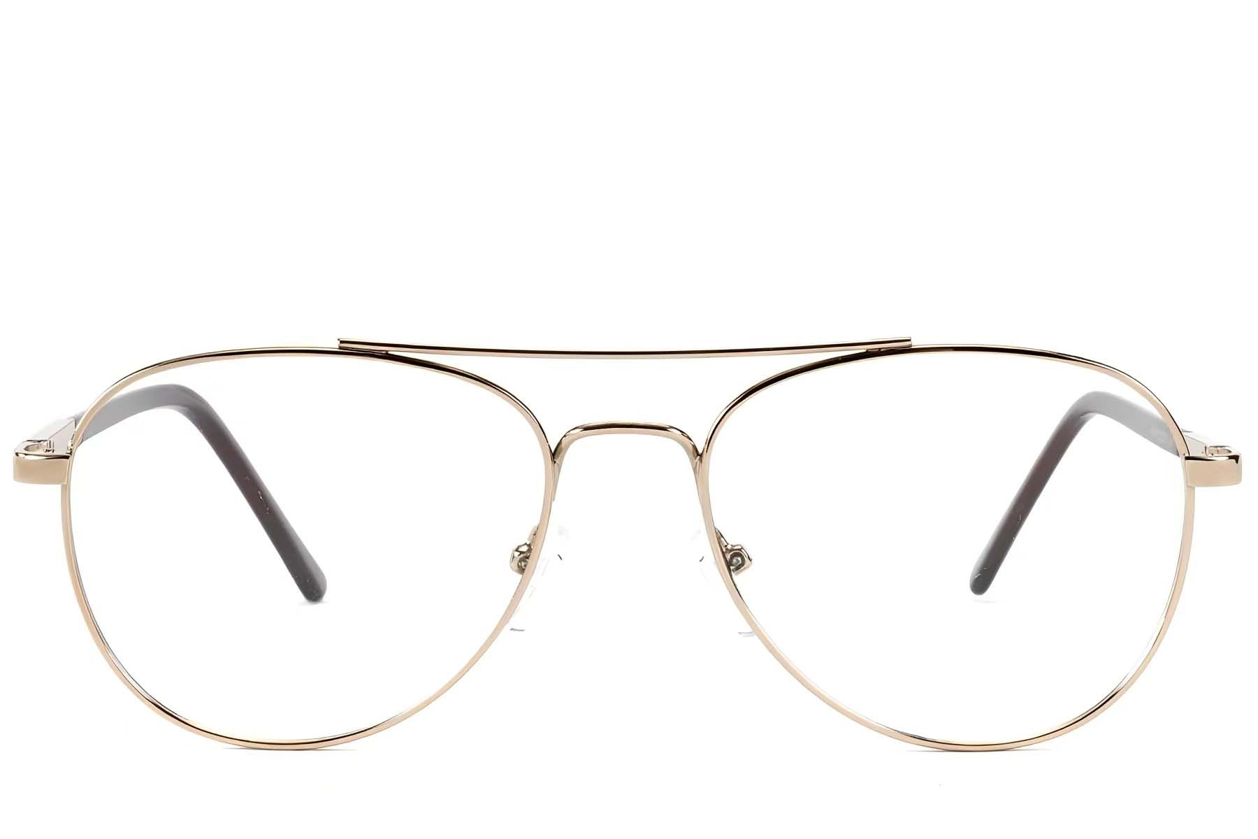 Aviator Golden Metal Glasses #BS2012-1552