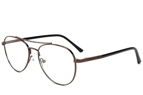 Lunettes aviateur en métal marron #BS2012-1553