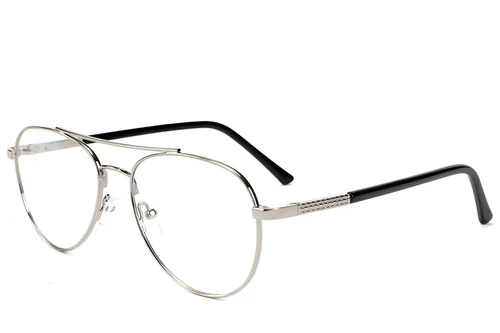 Lunettes aviateur en métal argenté #BS2012-1554