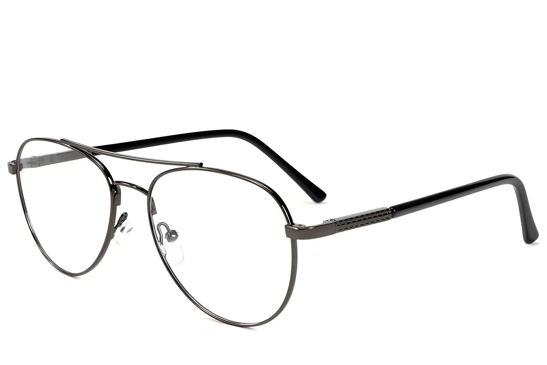 Lunettes aviateur en métal gris #BS2012-1556