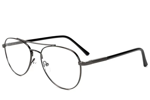 Aviator Grey Metal Glasses #BS2012-1556