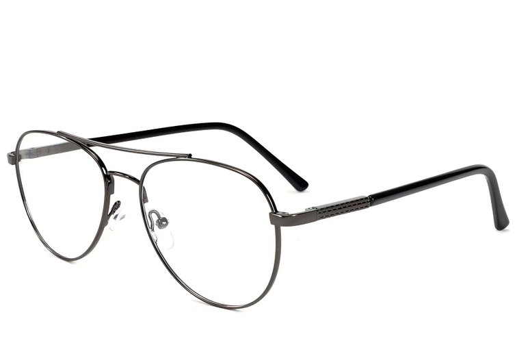 Lunettes aviateur en métal gris #BS2012-1556