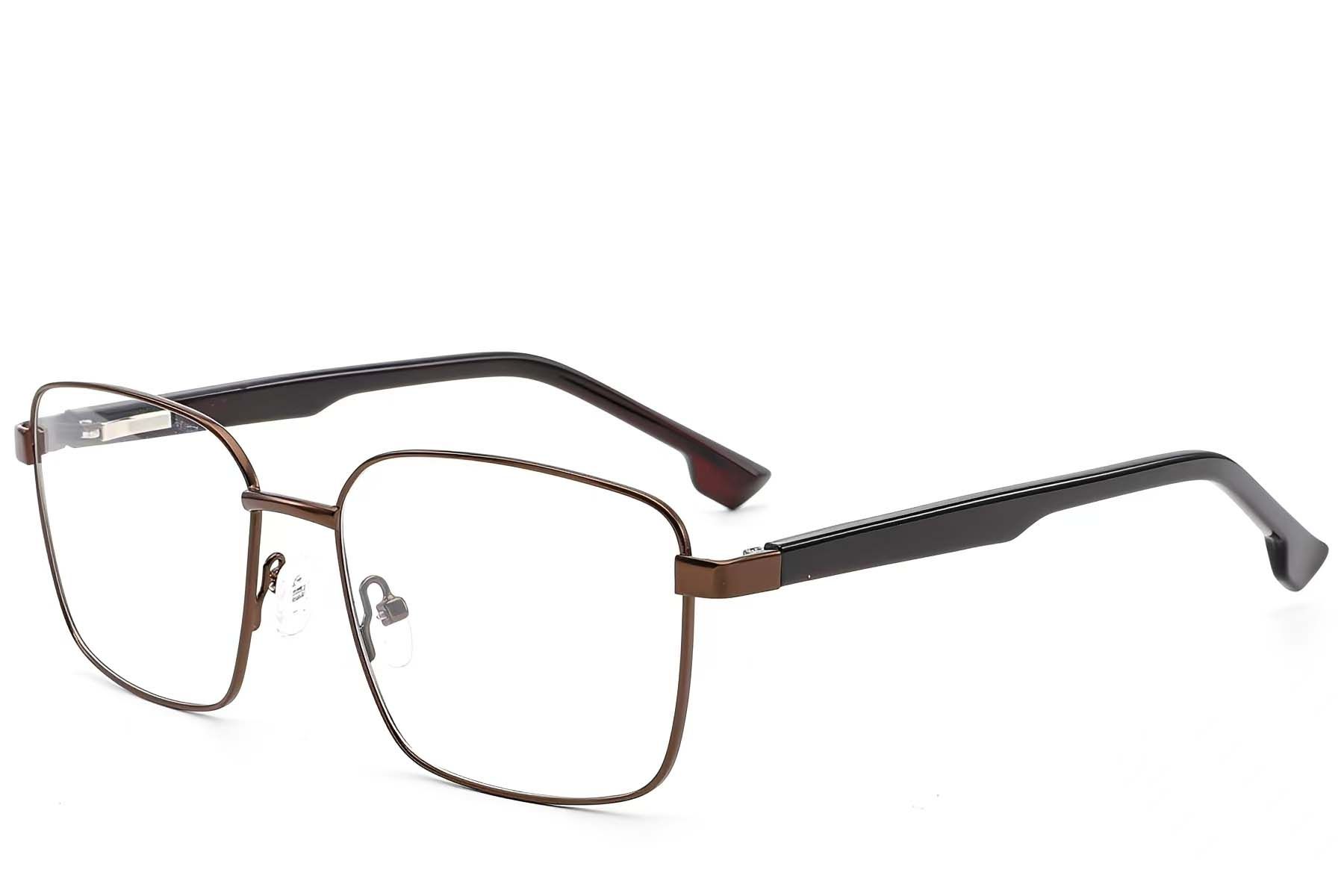 Bicchieri rettangolari in metallo marrone #BS2012-1560
