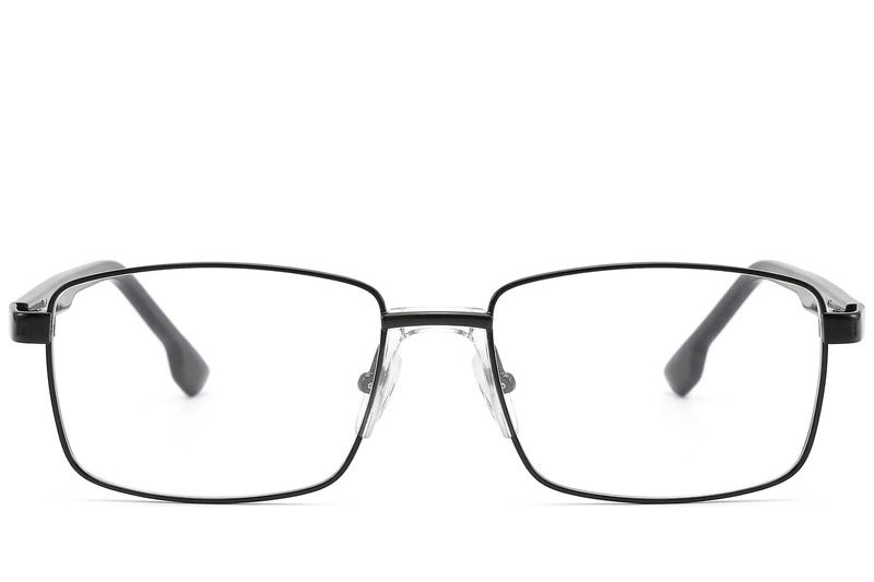 Rectangular Black Metal Glasses #BS2012-1569