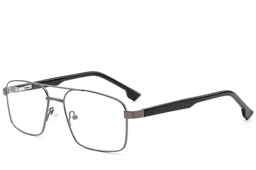 Lunettes aviateur en métal gris #BS2012-1576