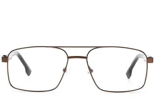 Lunettes aviateur en métal marron #BS2012-1578