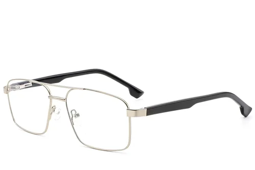 Lunettes aviateur en métal argenté #BS2012-1579