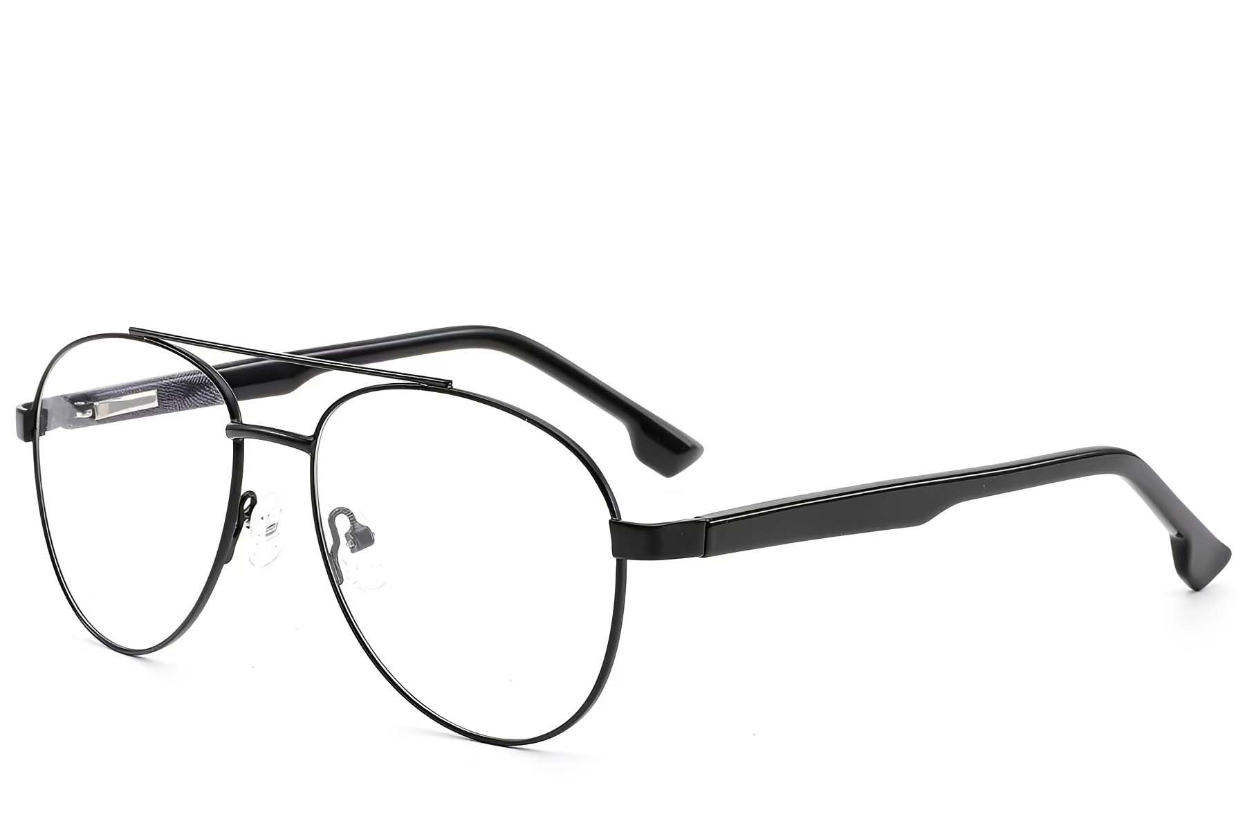 Lunettes aviateur en métal noir #BS2012-1581