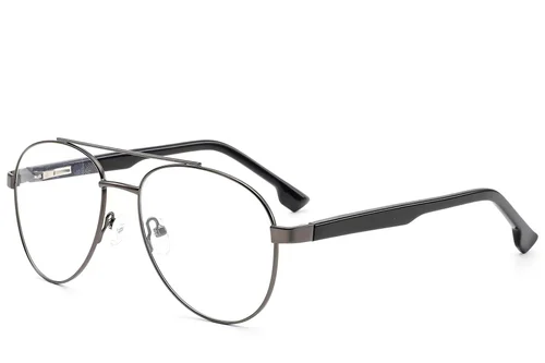 Lunettes aviateur en métal gris #BS2012-1582