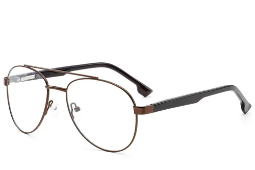 Lunettes aviateur en métal marron #BS2012-1584