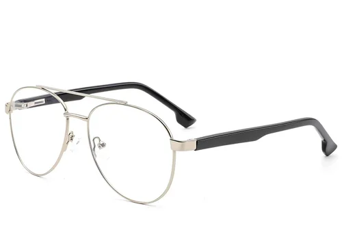 Lunettes aviateur en métal argenté #BS2012-1585
