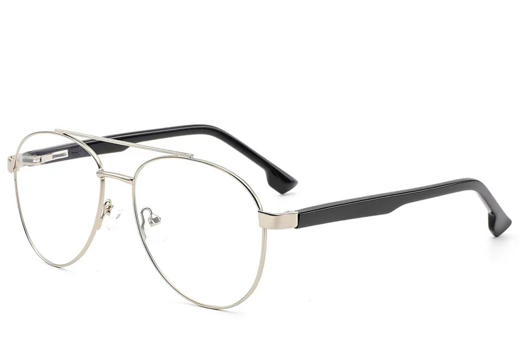 Gafas de sol Aviador plateadas metalizadas #BS2012-1585