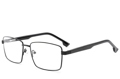 Lunettes rectangulaires en métal noir #BS2012-1587