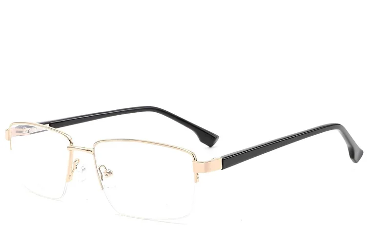 Semi-rimless Golden Metal Glasses #BS2012-1595
