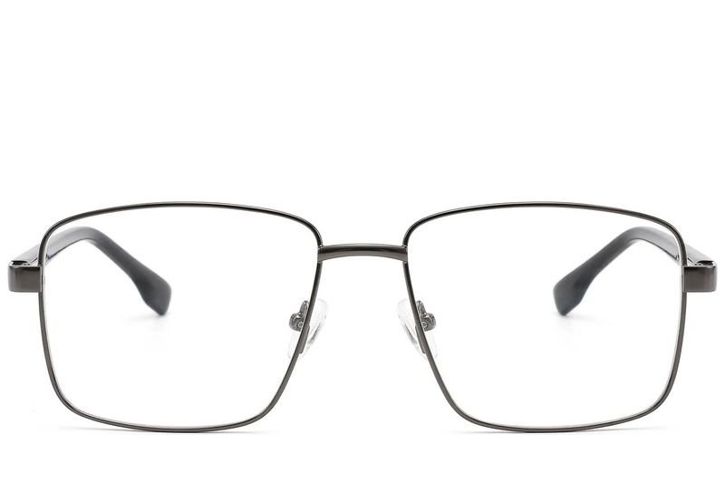 Rectangular Grey Metal Glasses #BS2012-1600
