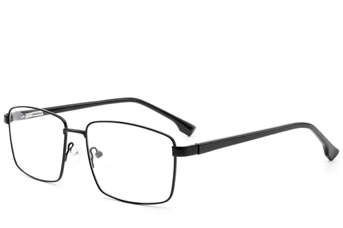 Lunettes rectangulaires en métal noir #BS2012-1611