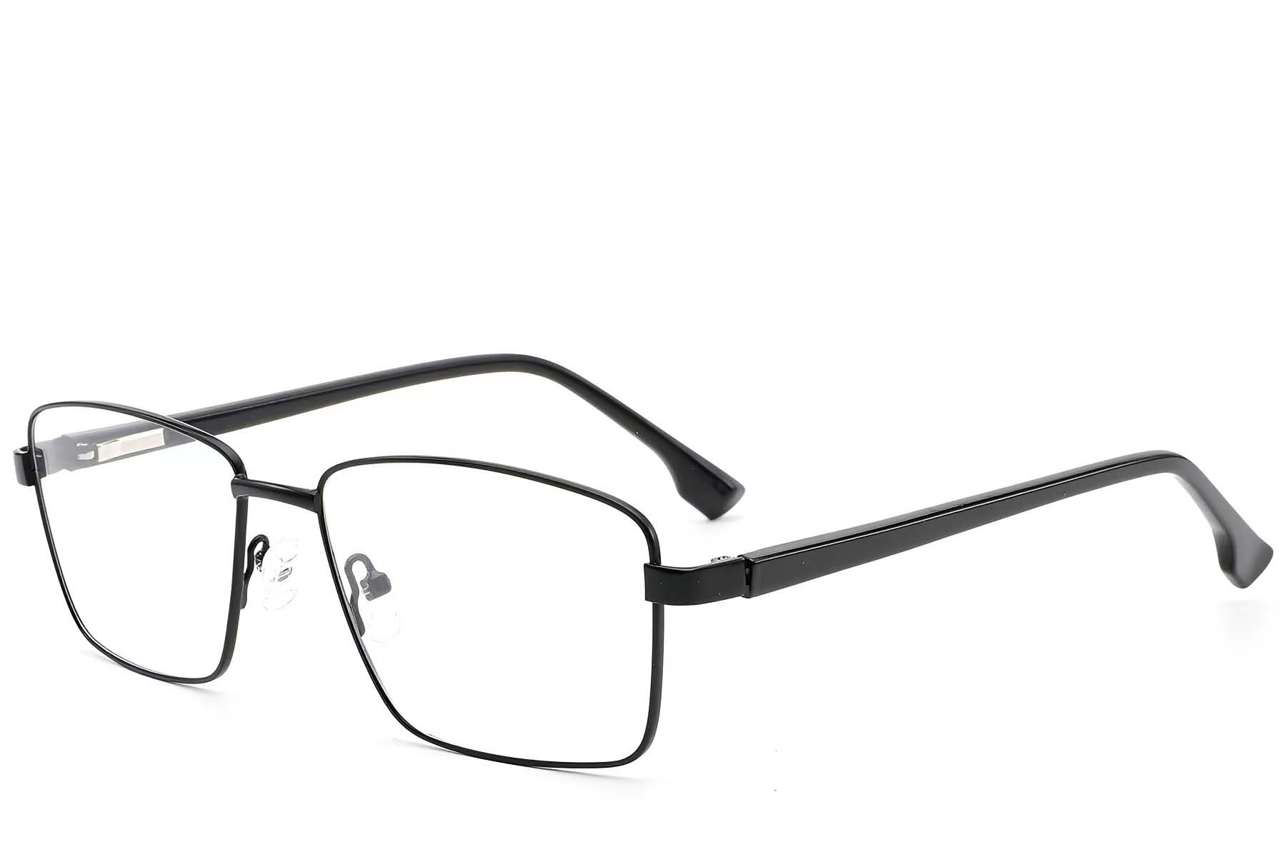 Rectangular Black Metal Glasses #BS2012-1623