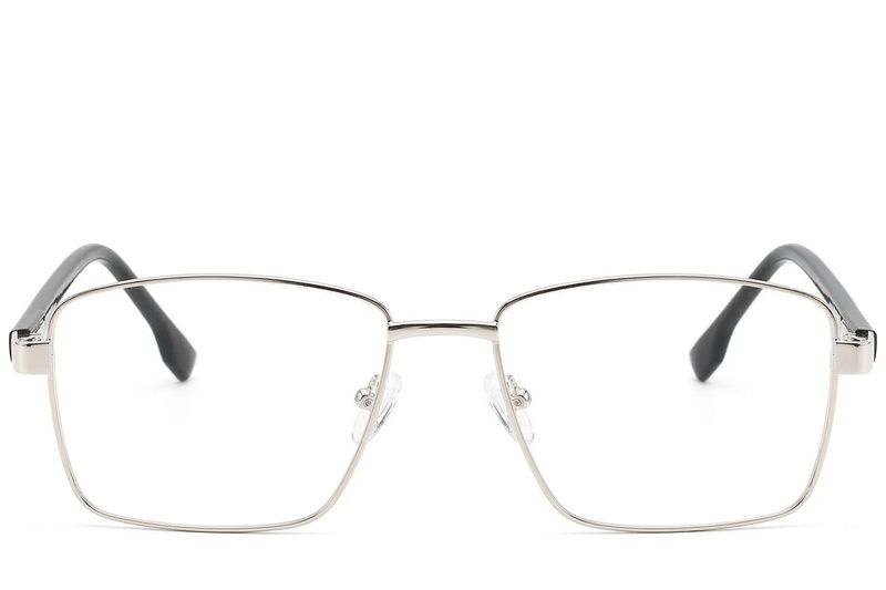 Rectangular Silver Metal Glasses #BS2012-1627