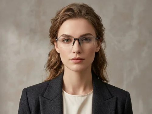 Lunettes semi-cerclées en métal gris #BS2012-1630
