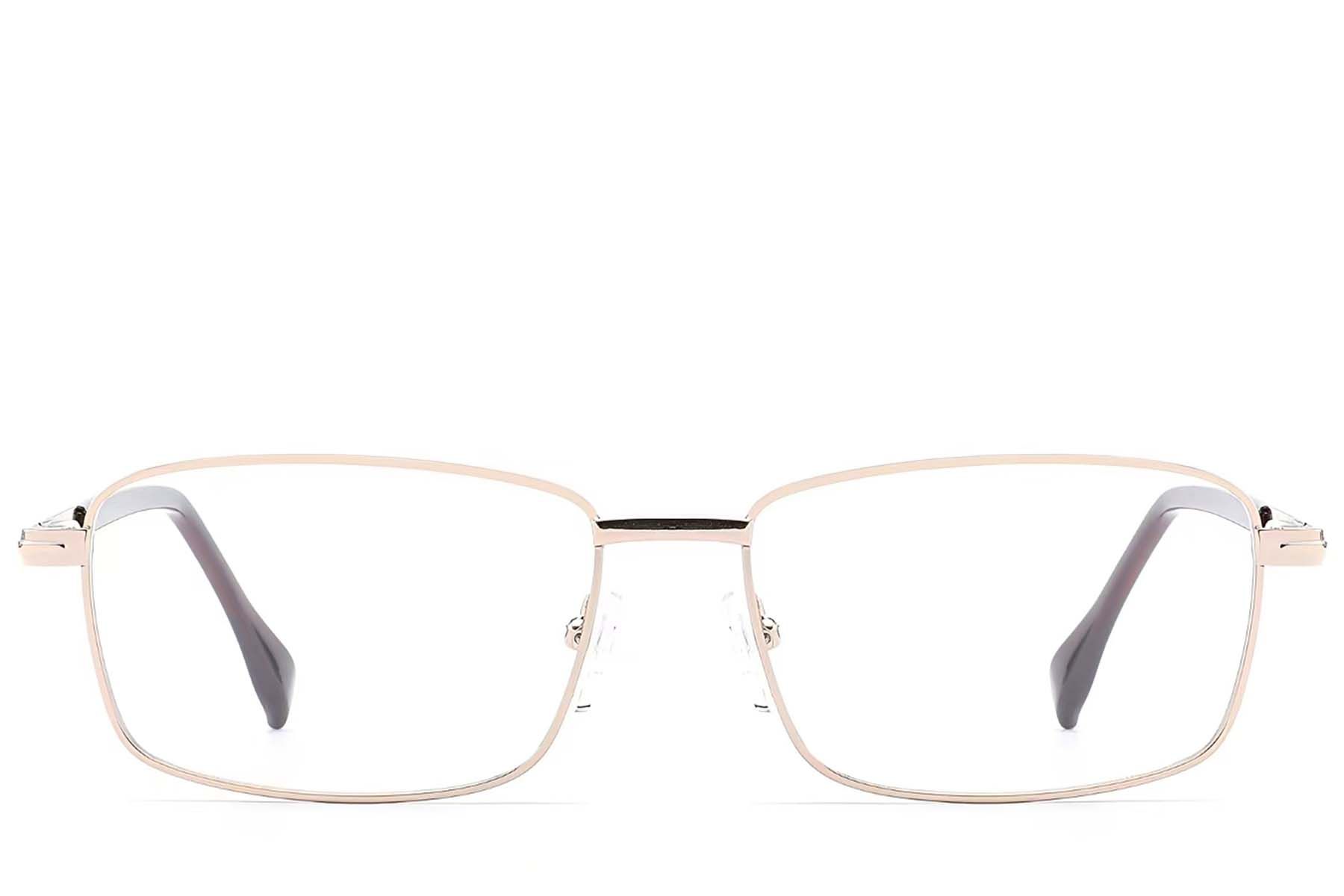 Rectangular Golden Metal Glasses #BS2012-1639