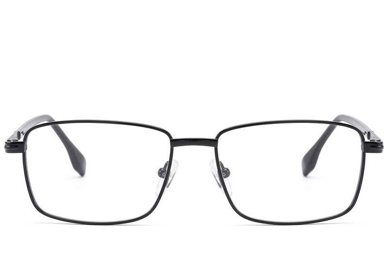 Rectangular Black Metal Glasses #BS2012-1641