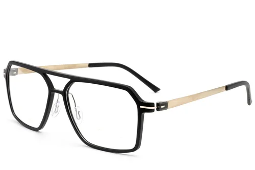 Aviator Black Titanium Glasses #BS2012-1644
