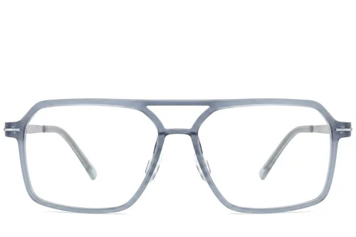 Aviator Blue Titanium Glasses #BS2012-1645